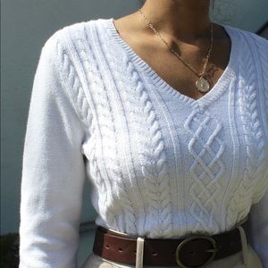 SOLD Vintage White Sweater